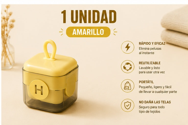 Quitapelusas Portátil Reutilizable para Ropa, Sofás y Pelo de Mascotas