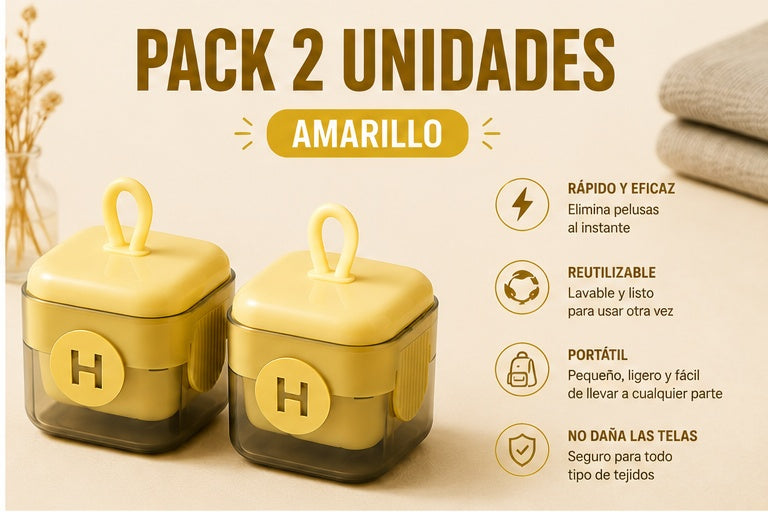 Quitapelusas Portátil Reutilizable para Ropa, Sofás y Pelo de Mascotas
